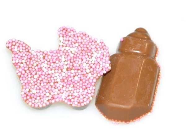 Geboortechocola Roze 100 gram